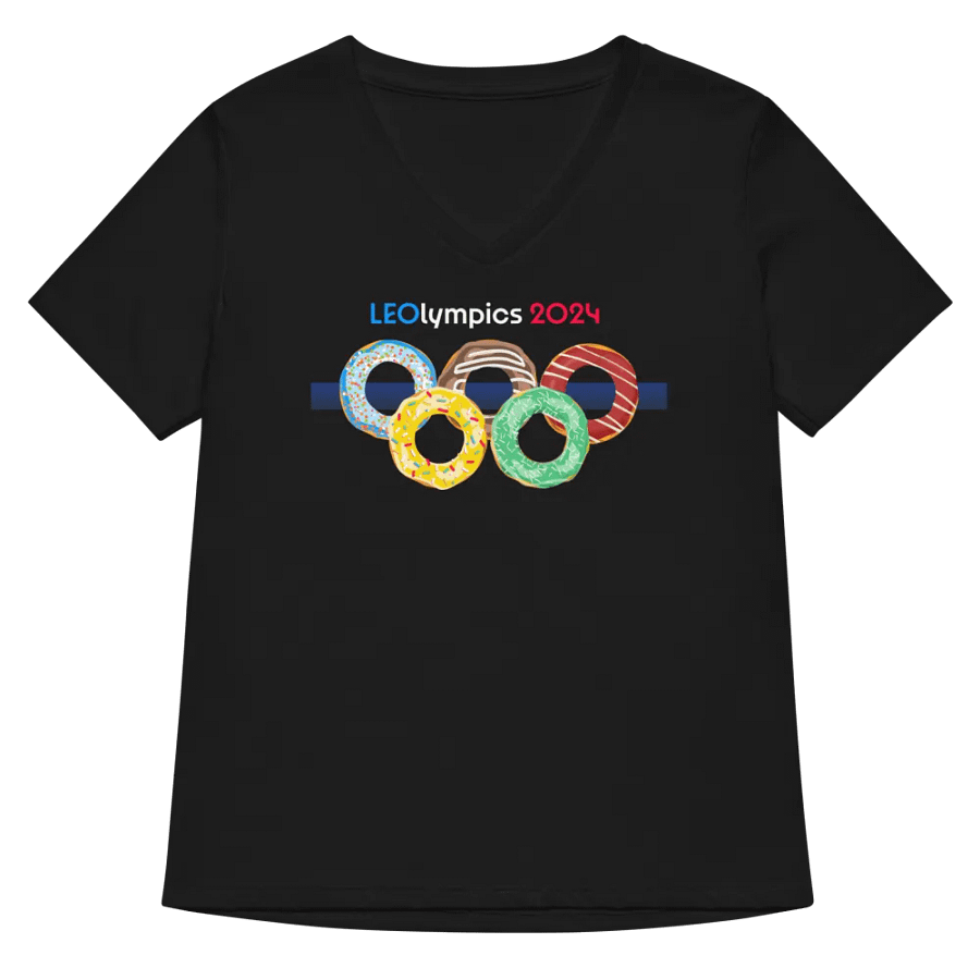 LEOLympics Donut Women's V-Neck Tee product image (5)