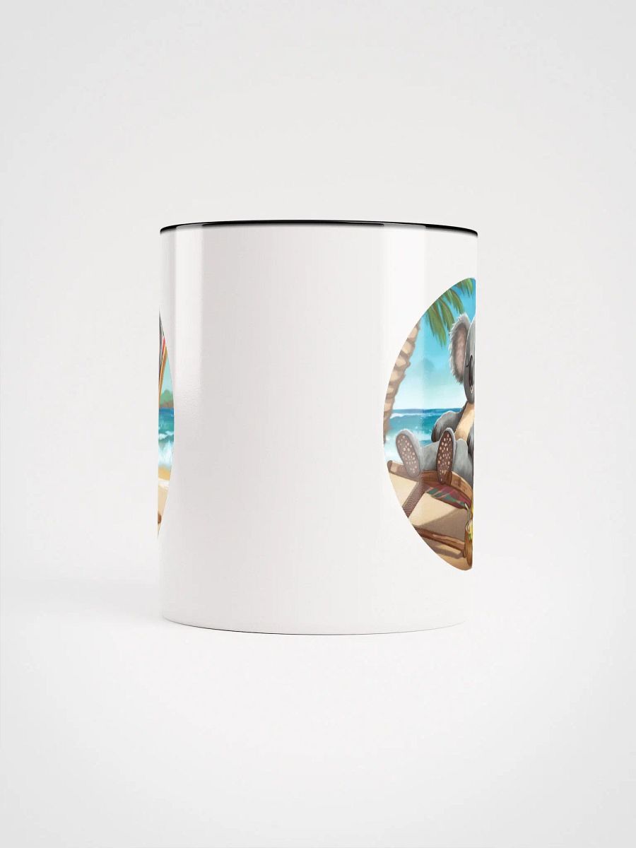 Koala sleeping in a deckchair mug product image (5)