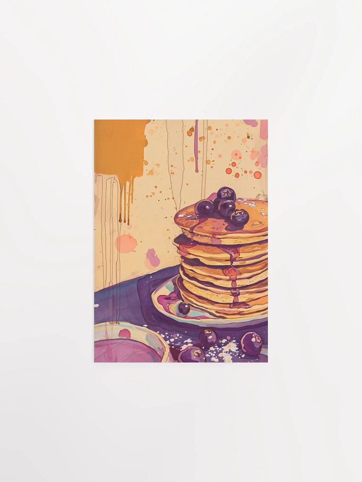 Artistic Pancake Delight Poster product image (1)