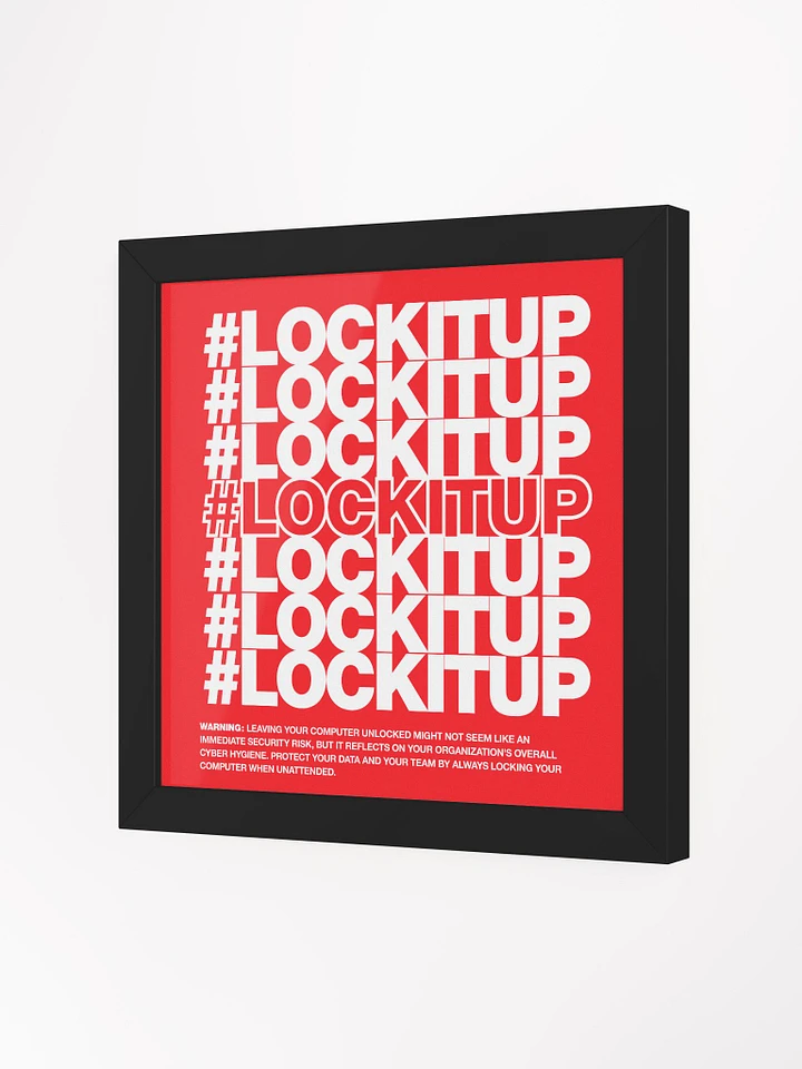 #LOCKITUP - Framed Print (Red) product image (2)