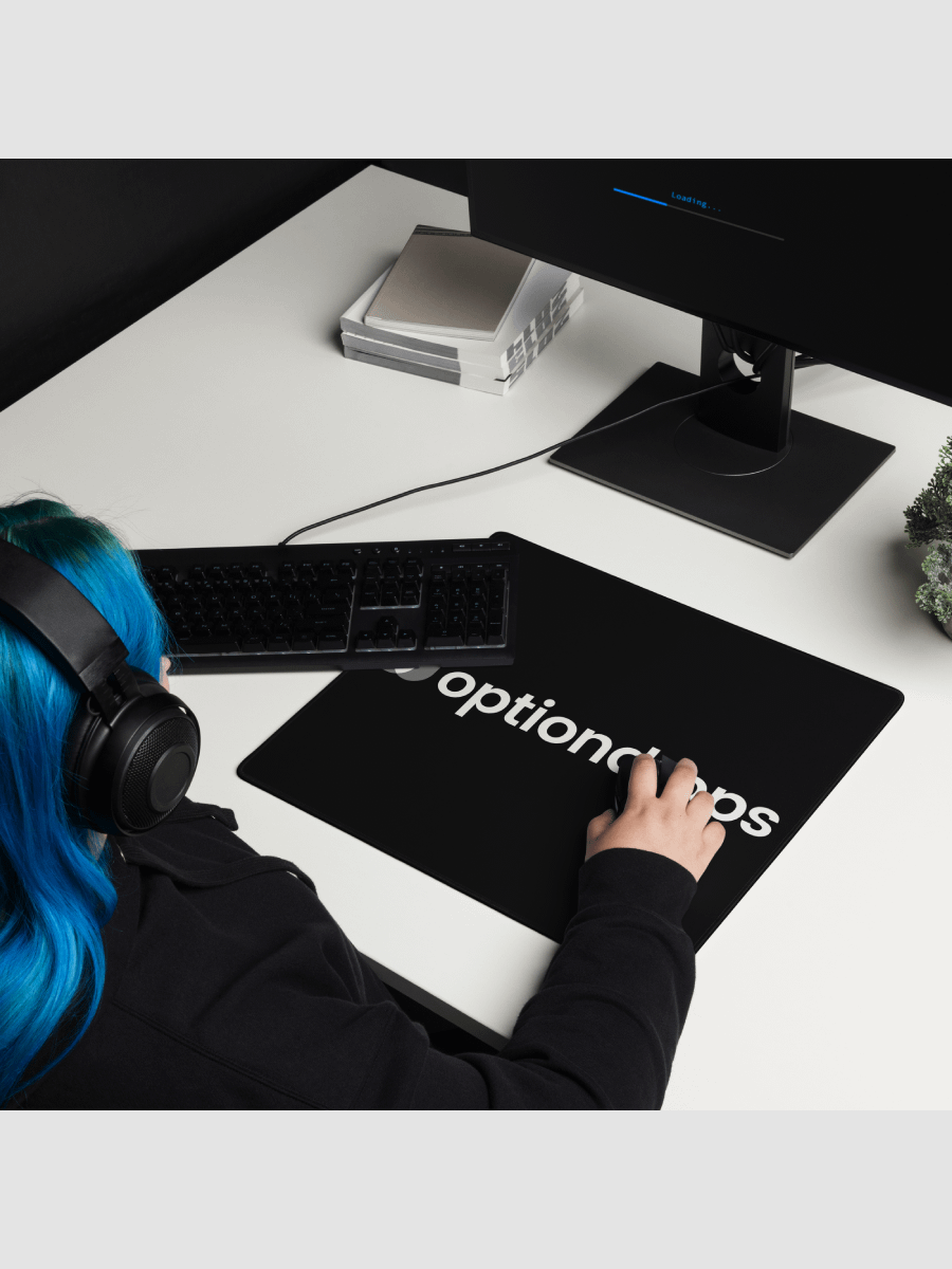 Centered Black & White Desk Mat product image (4)
