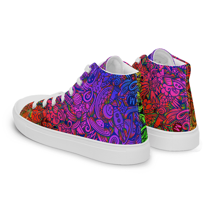 Rainbow Space Scribble - Women's High Tops | #MadeByMELO product image (11)