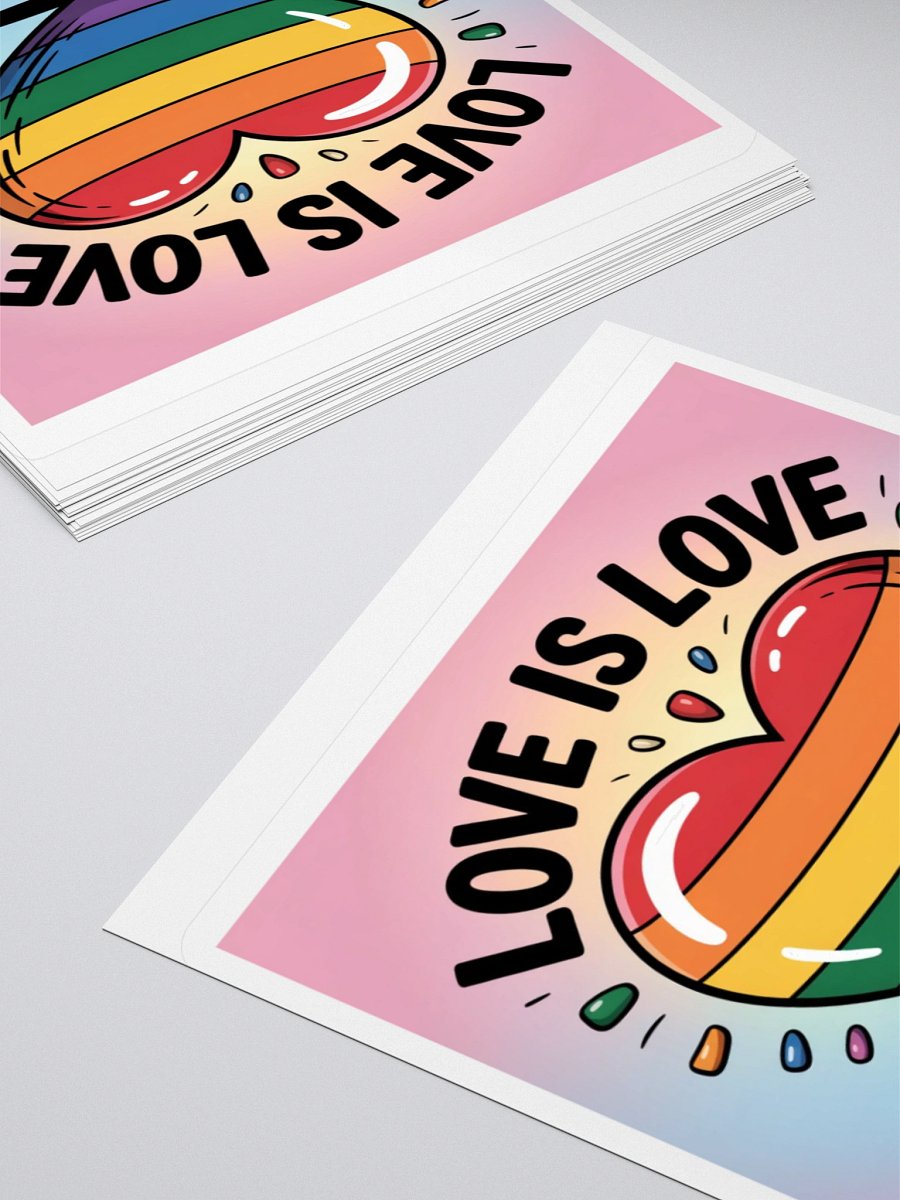 Love Is Love Rainbow Heart Sticker product image (4)