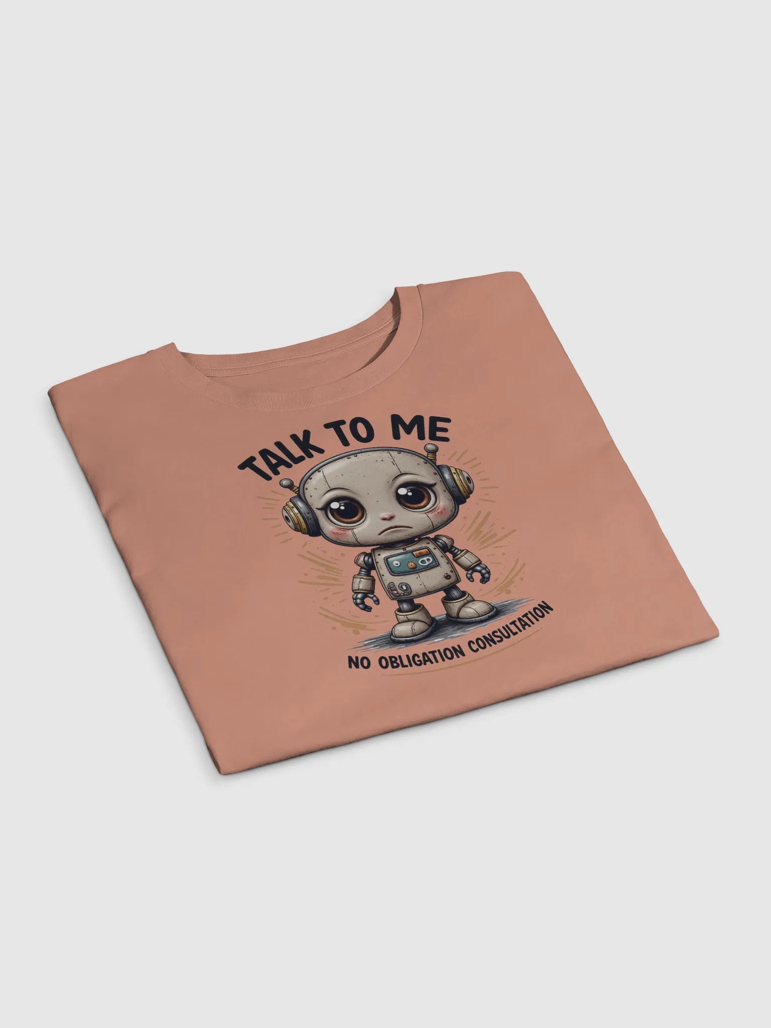 Sad Lonely Robot Crop Top product image (14)