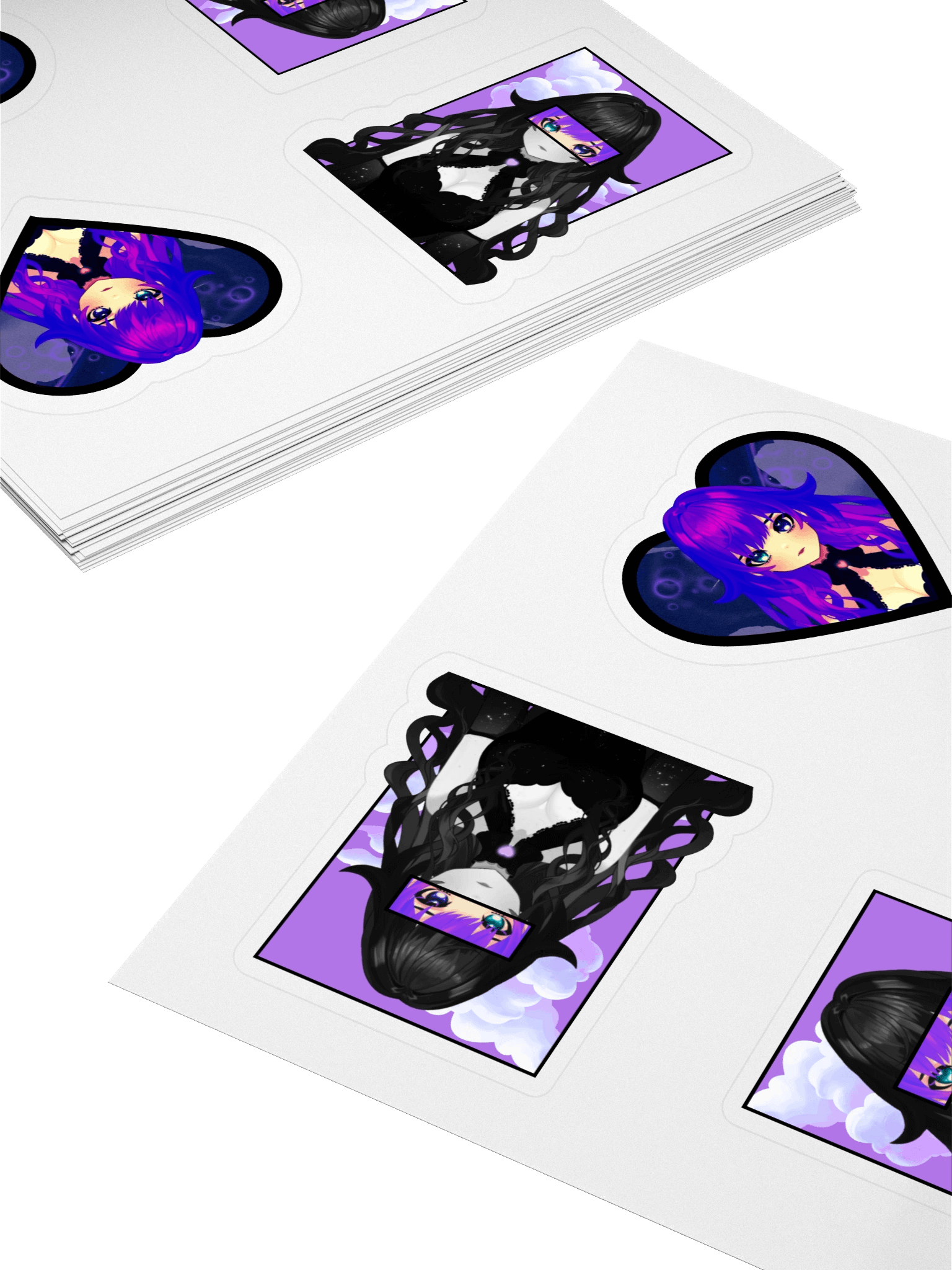 (SFW) Waifu Sticker Sheet product image (4)