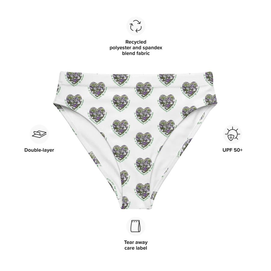 Symmetrical Shield Green All-Over Bikini Bottoms product image (9)