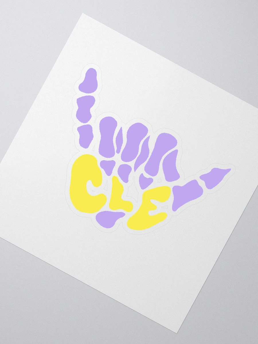 Suns Out, Bones Out Sticker (Purple/Yellow) product image (2)