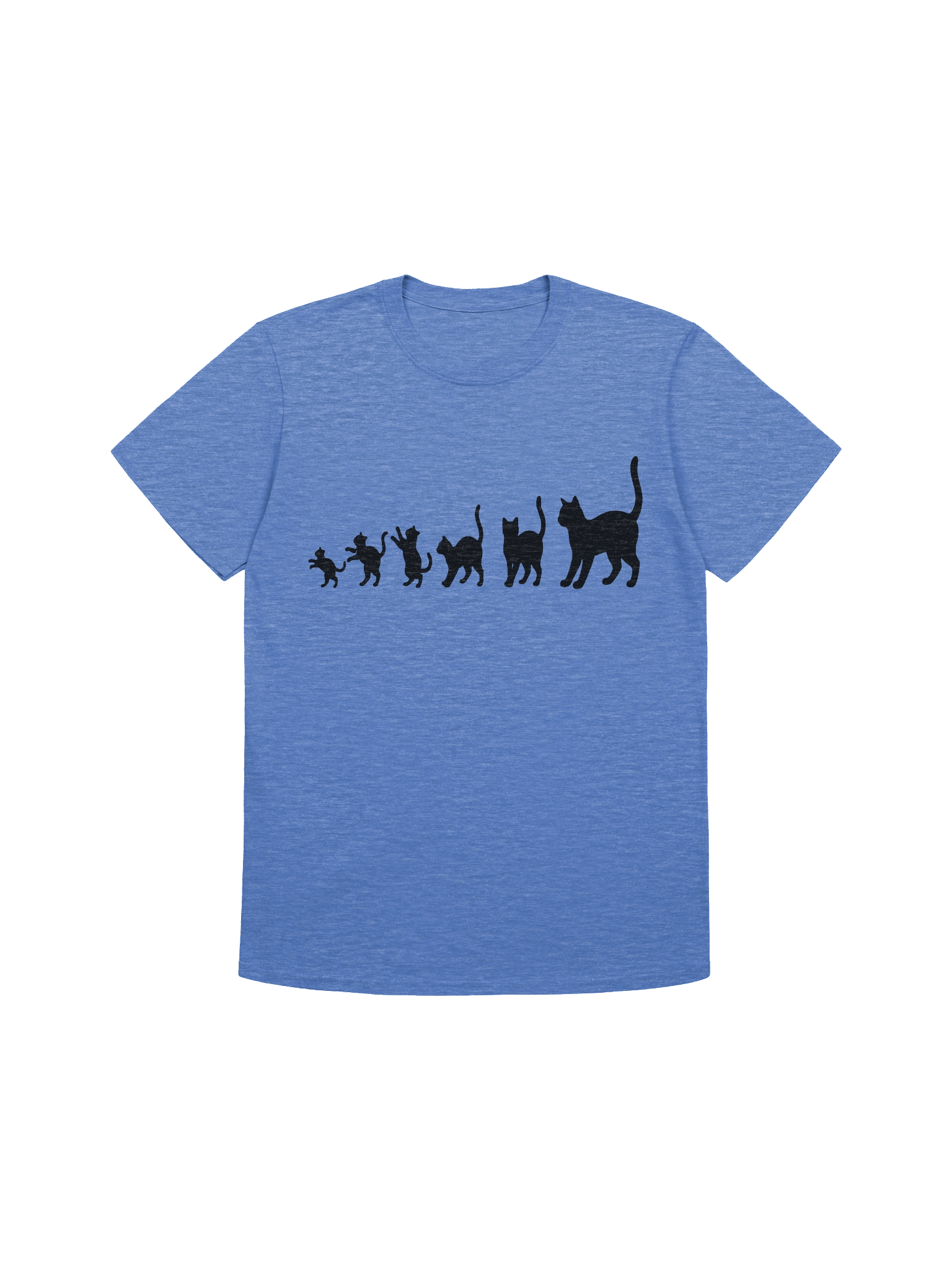 Pawsitive Progression: Premium Cotton Feline Graphic Tee product image (1)