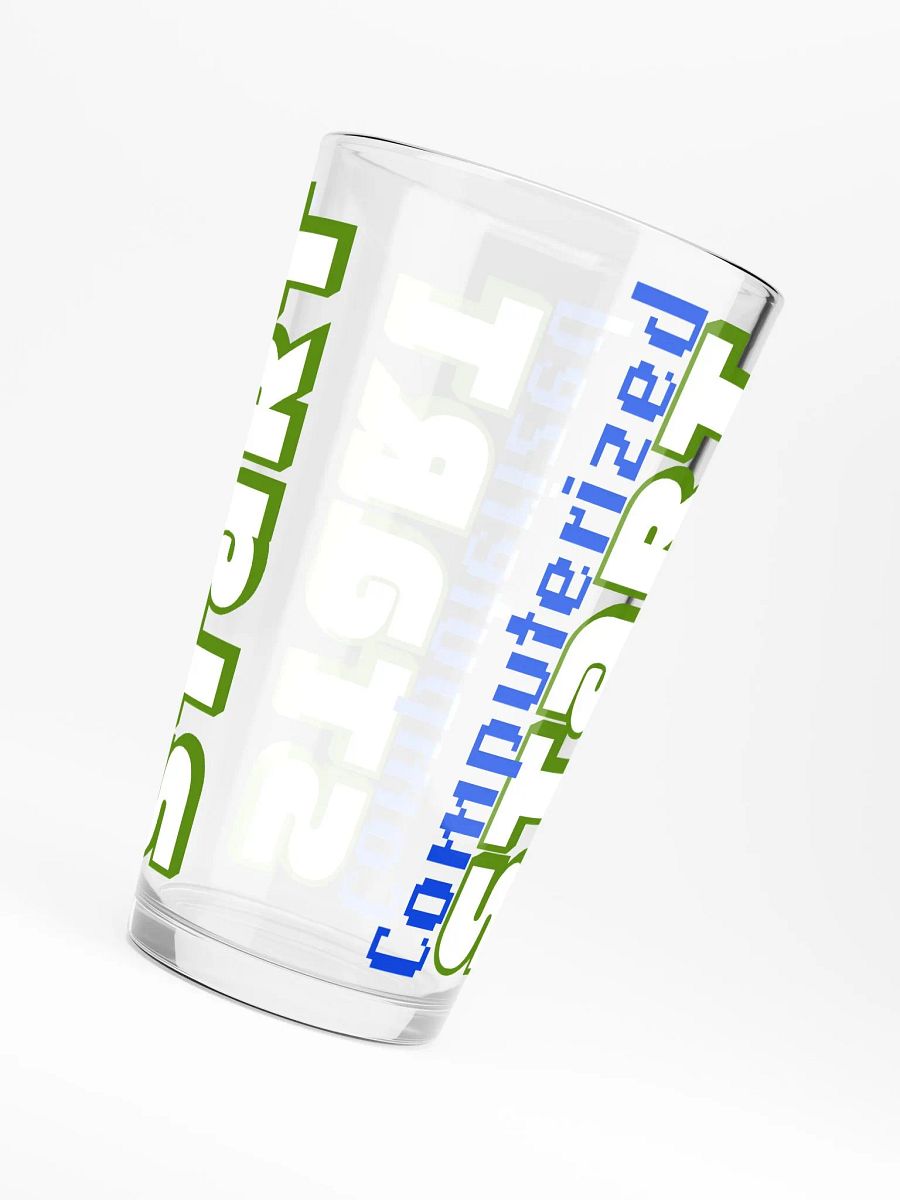 Computerized Start™ Vertical Logos Shaker Pint Glass product image (6)