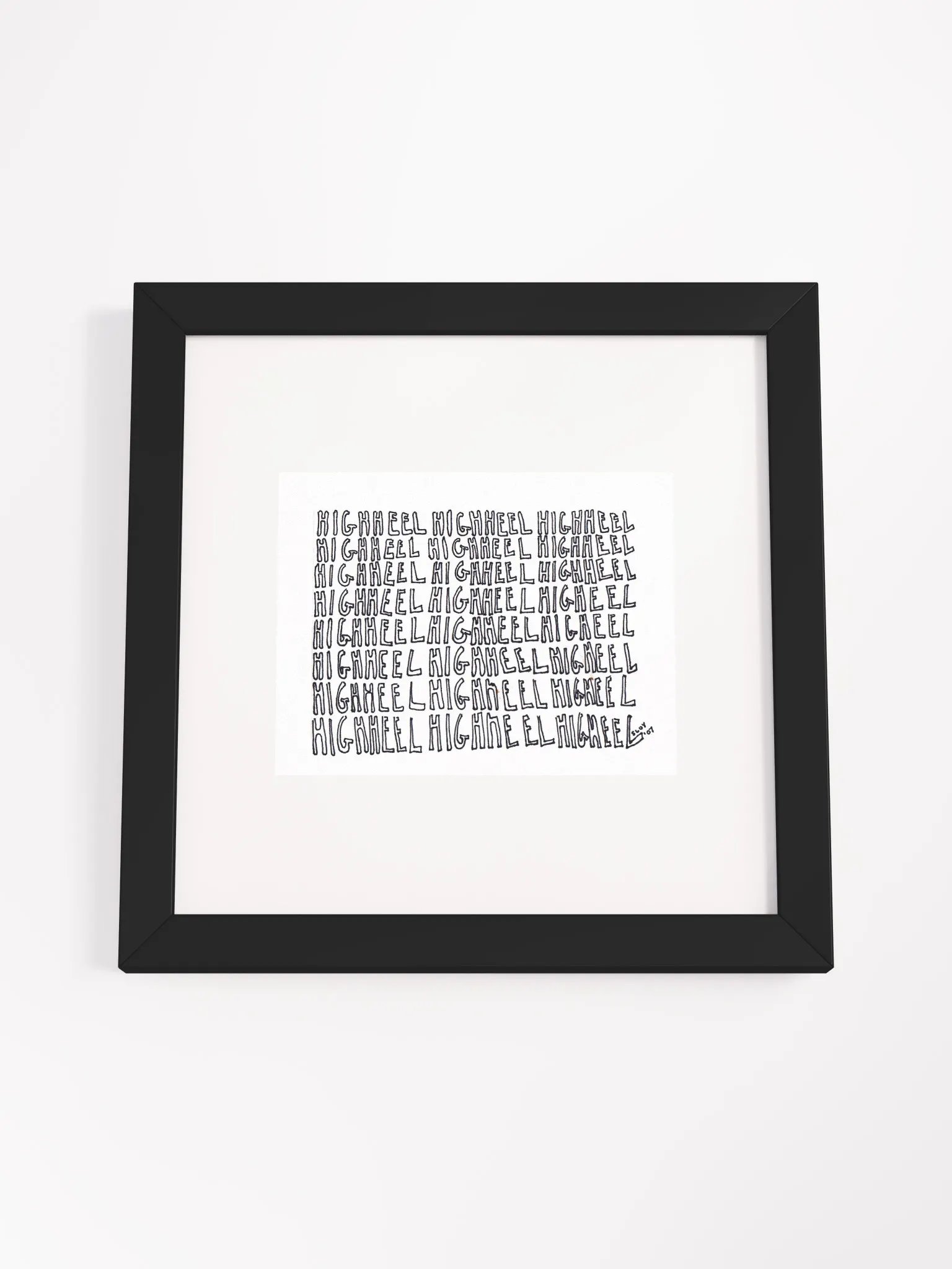 HIGHHEEL Panel Card Print Framed product image (2)