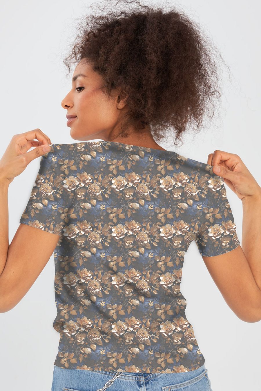 Funny Mom Floral All Over Print T-shirt product image (4)