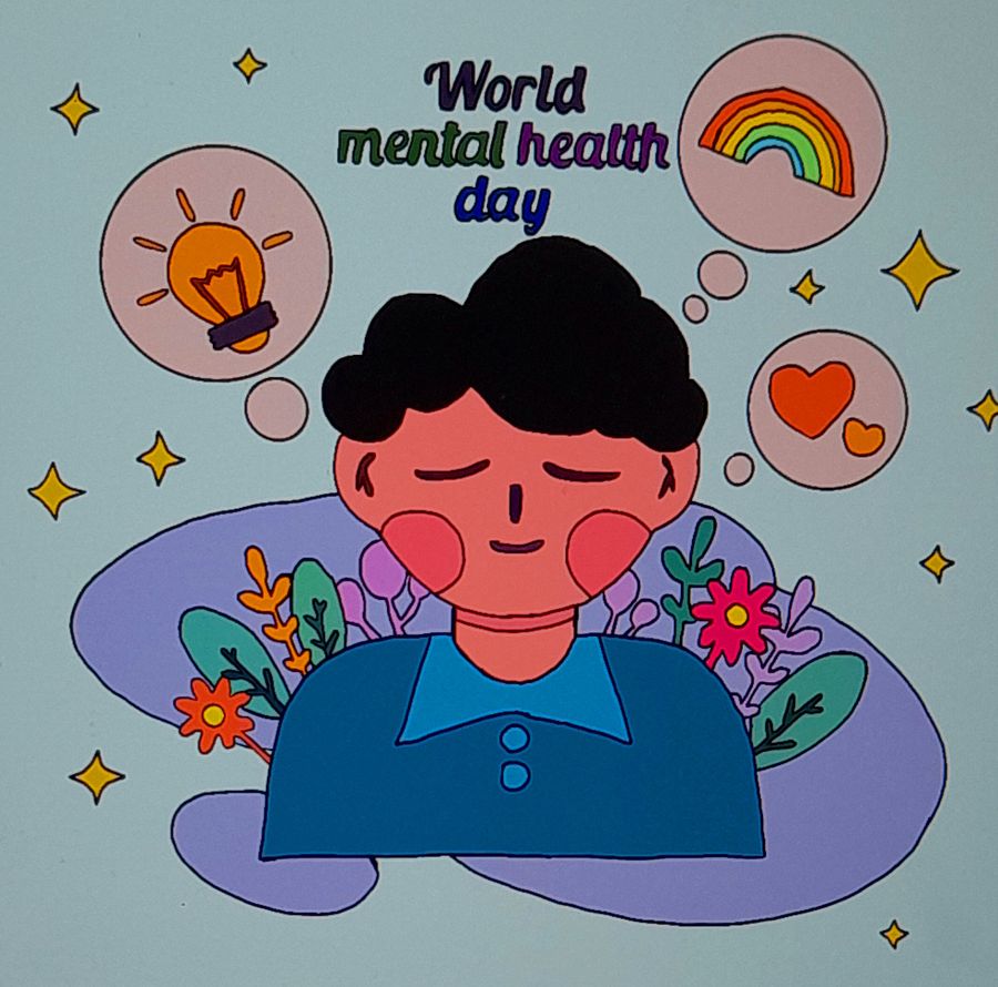 Boy with mental health day logo product image (1)