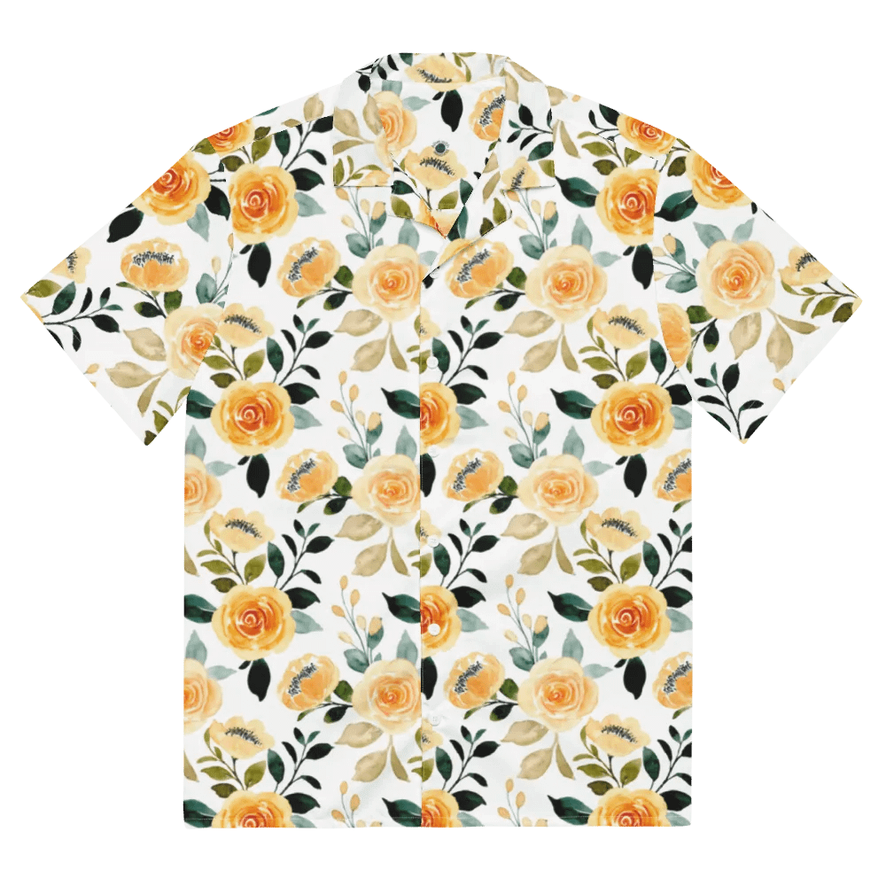 Yellow Rose Delight Hawaiian Shirt product image (2)