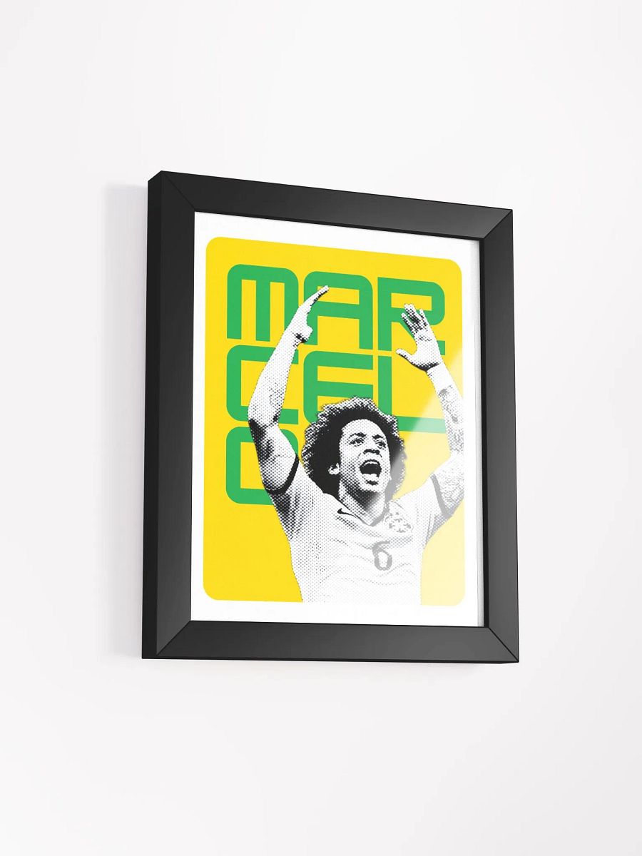 Marcelo BW Brazil Name Art Framed Print product image (1)