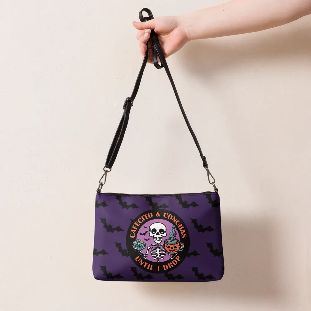 Cafecito and Conchas Halloween Skeleton Flip-Sided Faux Leather Crossbody Bag product image (7)