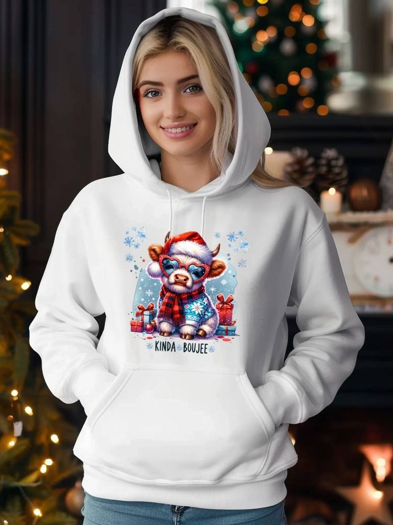 Kinda Boujee Christmas Graphic Hoodie product image (17)