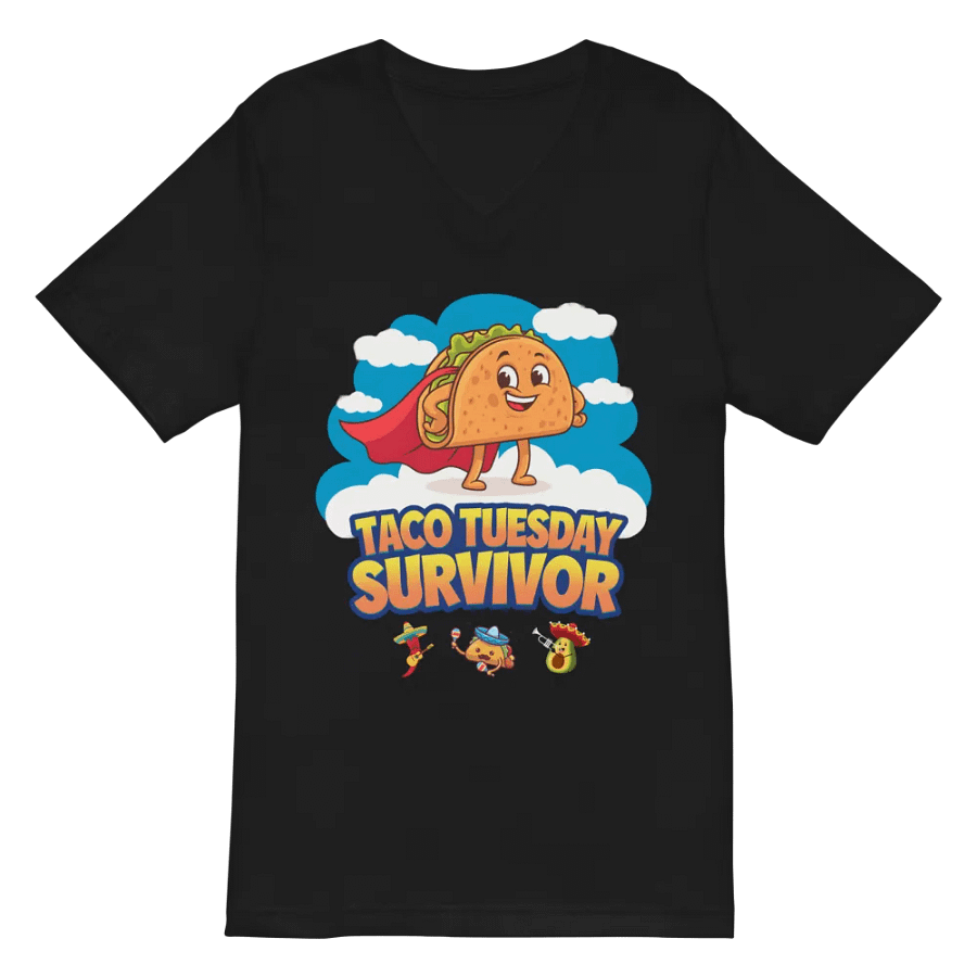 Taco Tuesday Superhero V-Neck Tee Bella+Canvas (Men's) product image (3)