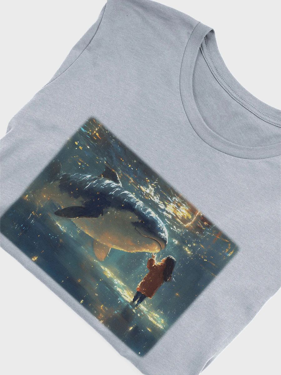 Girl talking with a cute killer whale, in the shallow waters product image (14)