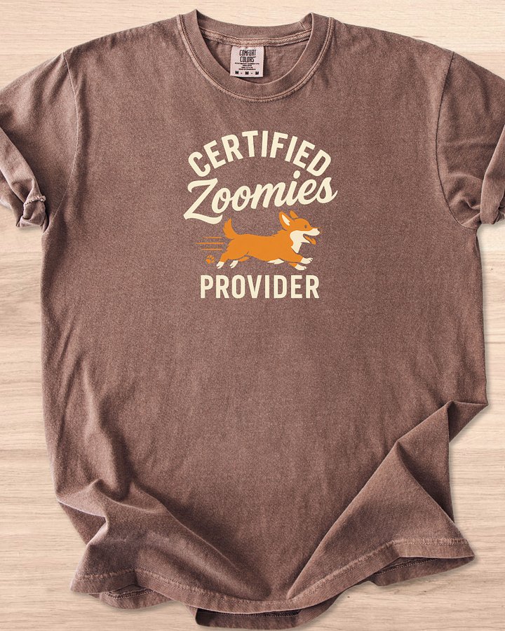 Certified Zoomies Provider (Corgi) Tee product image (3)