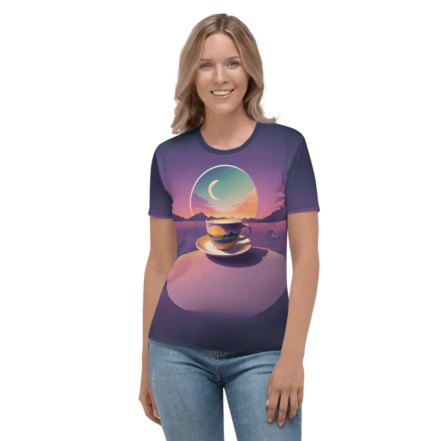 Coffee Sunset All Over Print T-shirt product image (2)