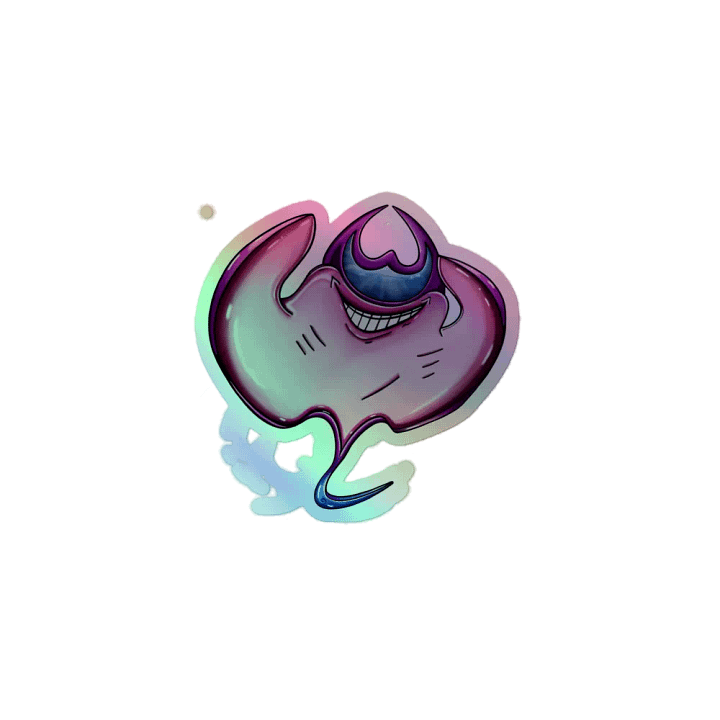 Whimsical Creature Holographic Sticker Sheet product image (1)