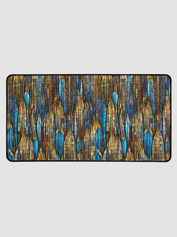 Abstract Waterfall Stained Glass Deskmat product image (1)