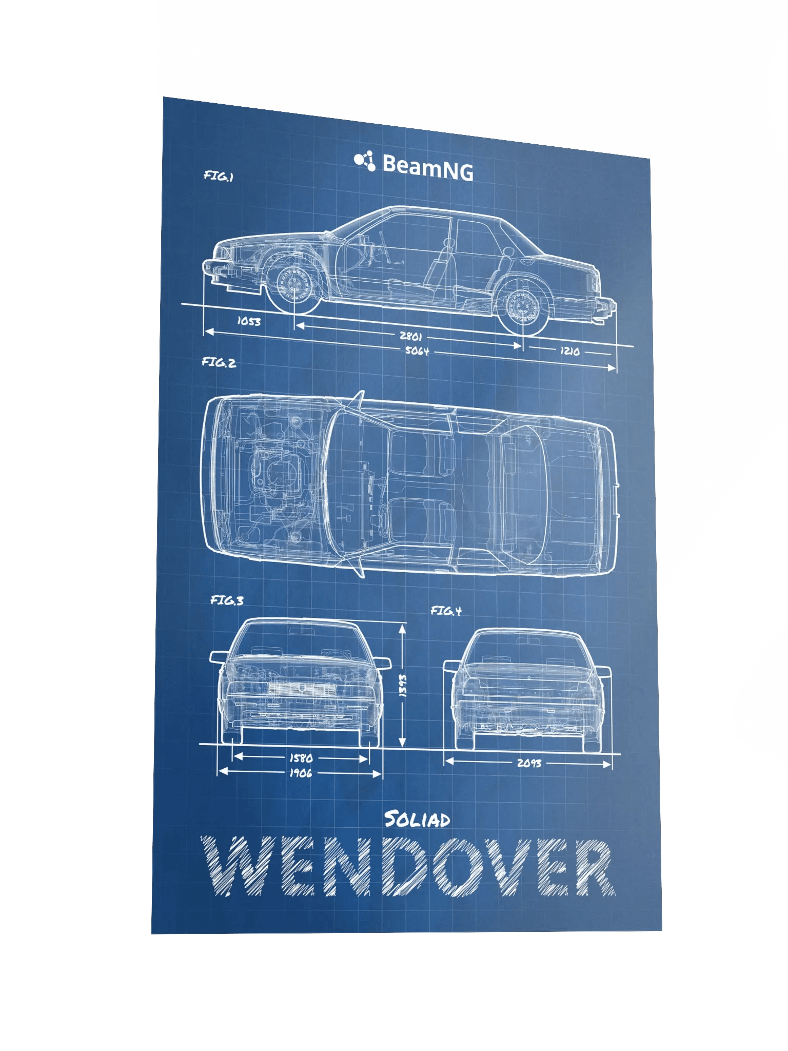Soliad Wendover Blueprint Poster product image (4)