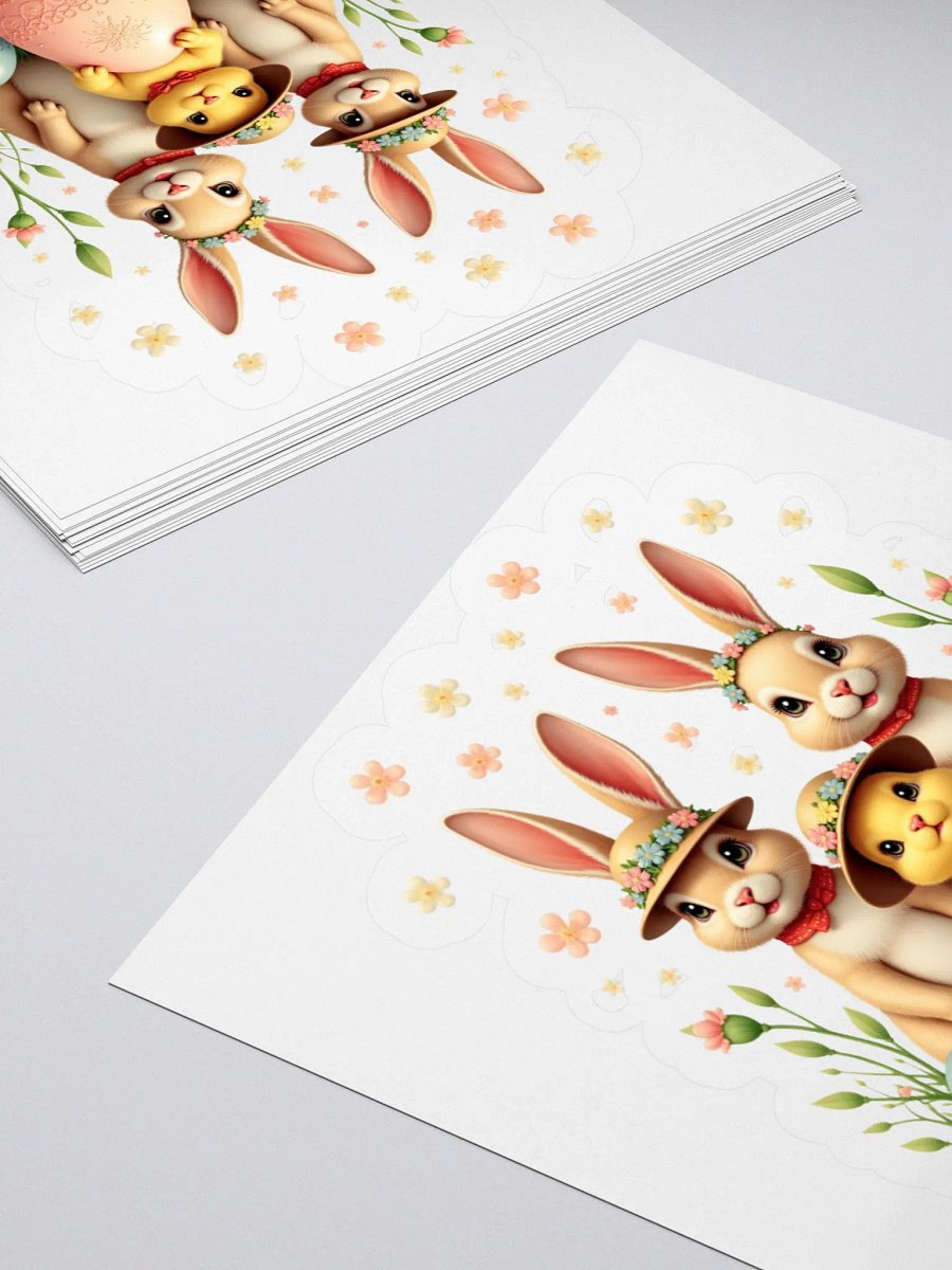 Floral Easter Bunny Sticker Pack product image (12)
