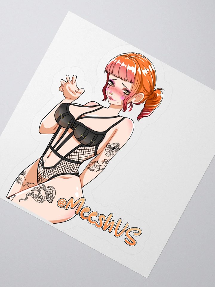 MeeshVS Clown Girl Sticker (Red and Orange Hair) product image (2)