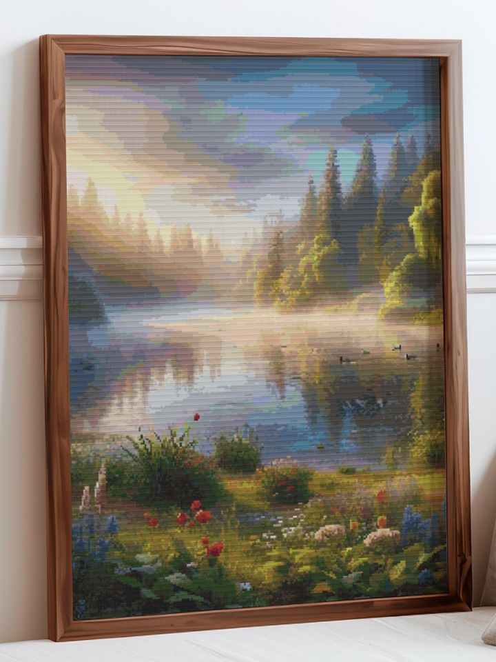 Morning Glow Cross Stitch Pattern product image (2)