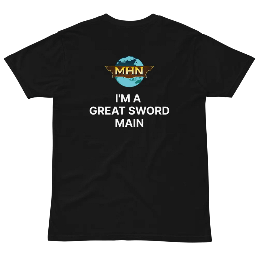 I'm A Great Sword Main MHN Emblem Unisex T-Shirt Black/Grey/Navy product image (10)