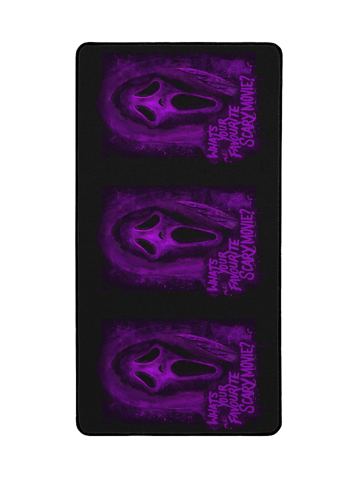 Purple Ghost Face Large Desk Mat product image (2)