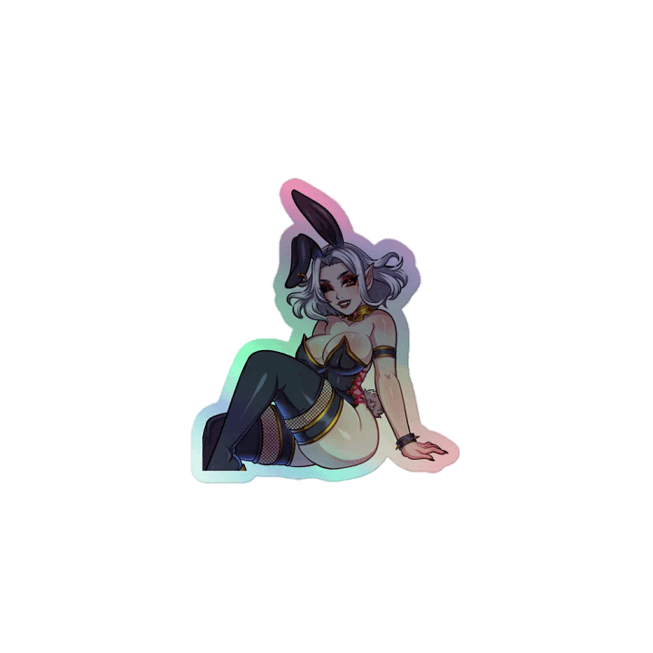 Bunny Girl Ellie Holo Sticker product image (1)