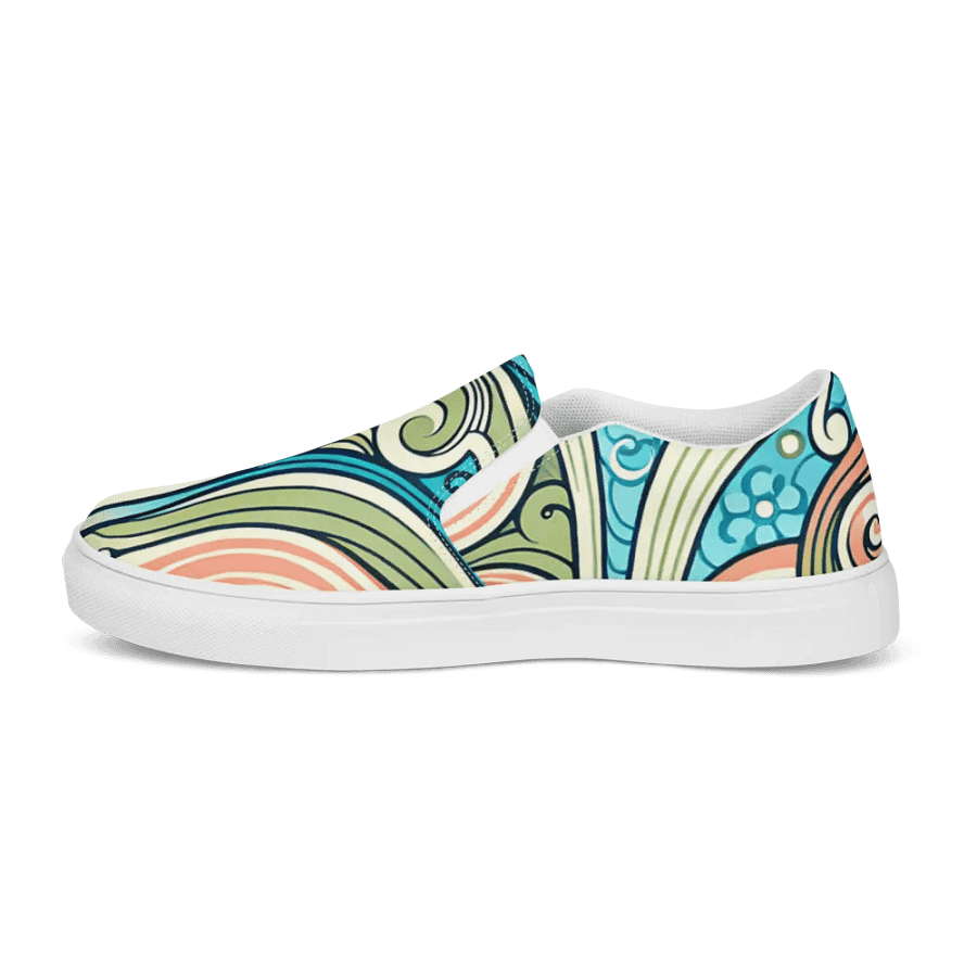 Whimsical Wave Women's Slip-Ons product image (9)