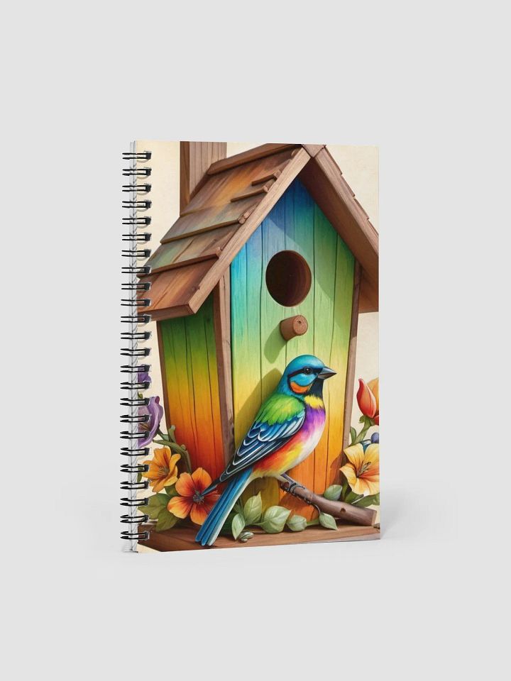 Whimsical Birdhouse Bliss Spiral Notebook product image (1)