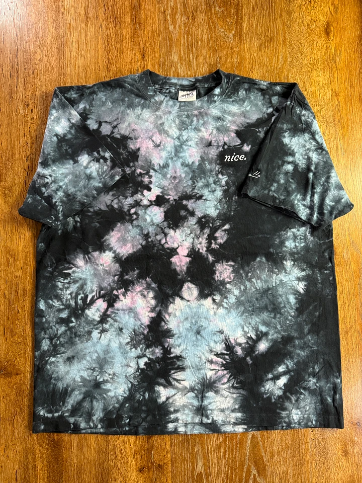 Nice. Embroidered Tie Dye Tee (Milky Way) product image (2)