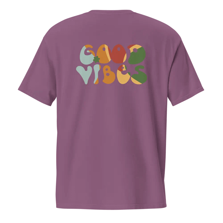 Groovy Good Vibes Pocket Tee product image (9)