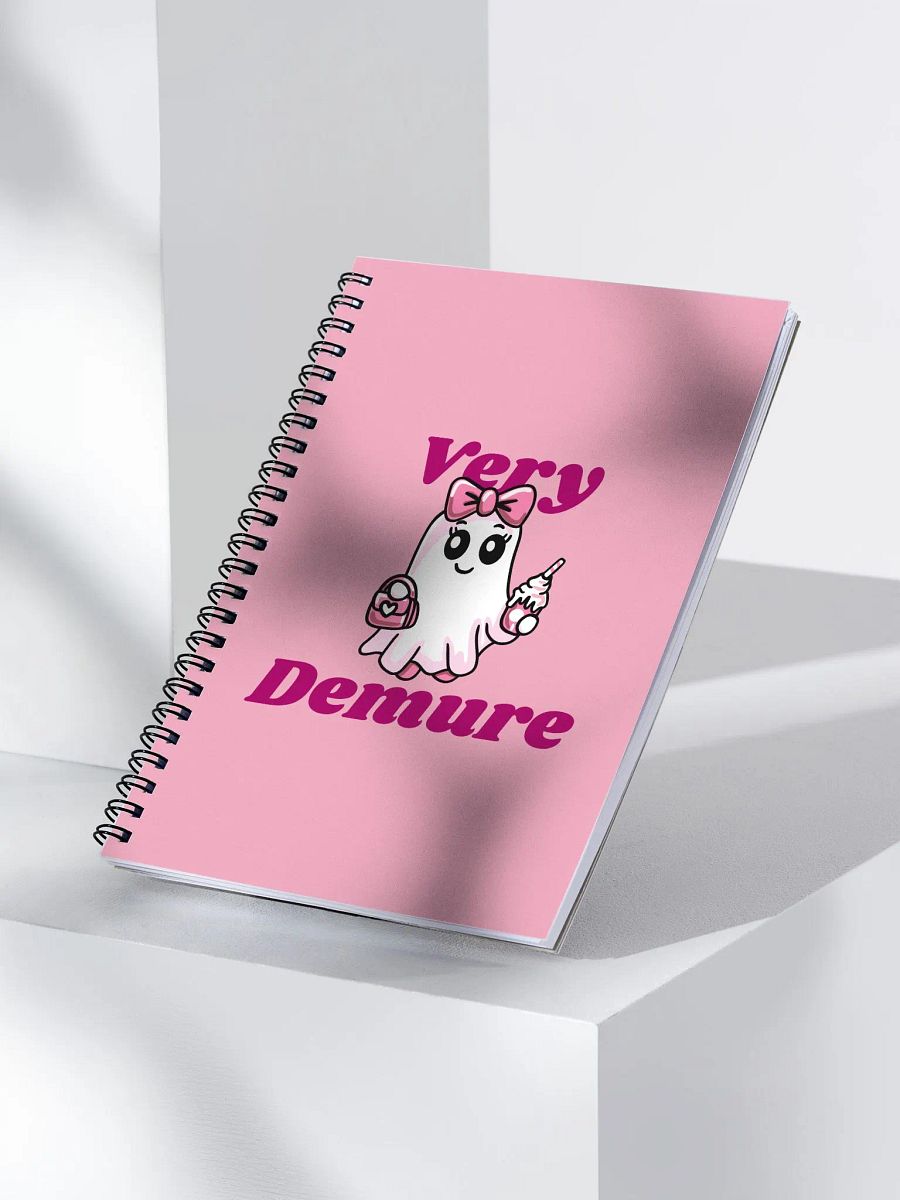 Very Demure Cute Ghost Dotted Spiral Notebook product image (2)