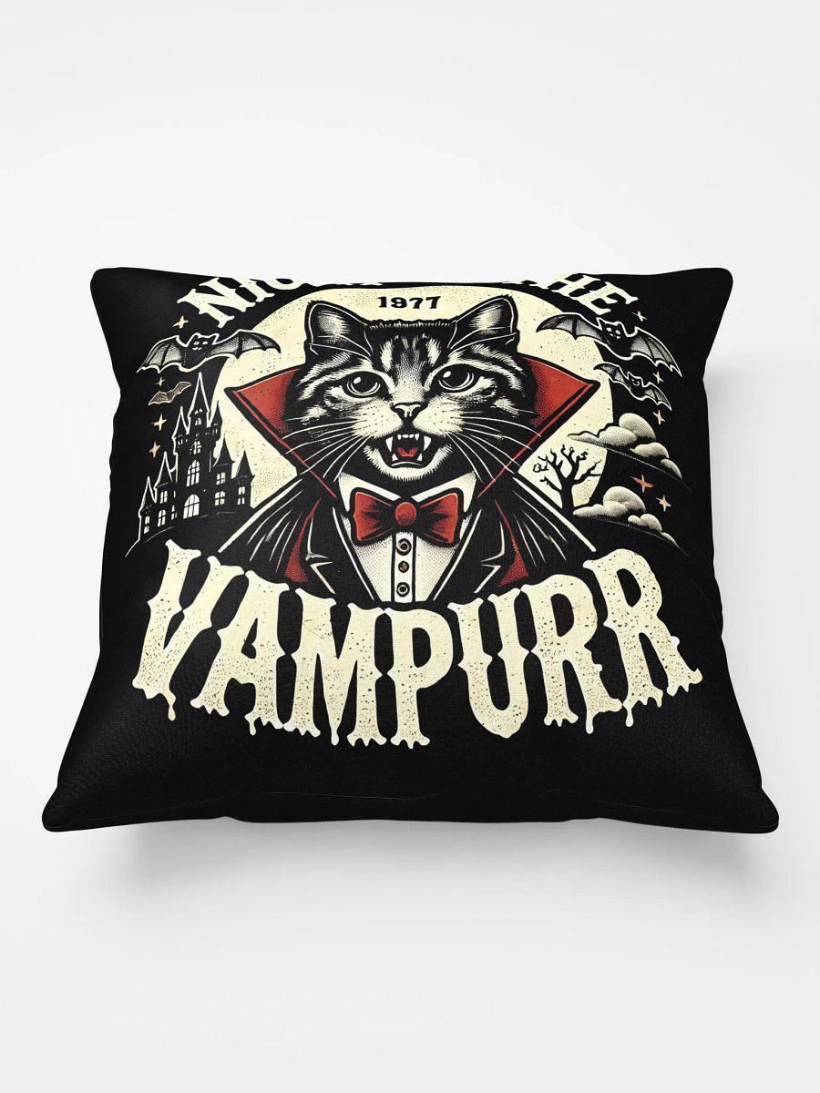 NIGHT OF THE VAMPURR Halloween Pillow product image (4)
