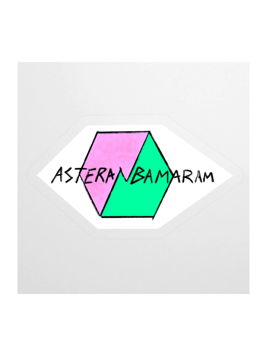 Asteran Bamaram Hexagon design stickers product image (1)