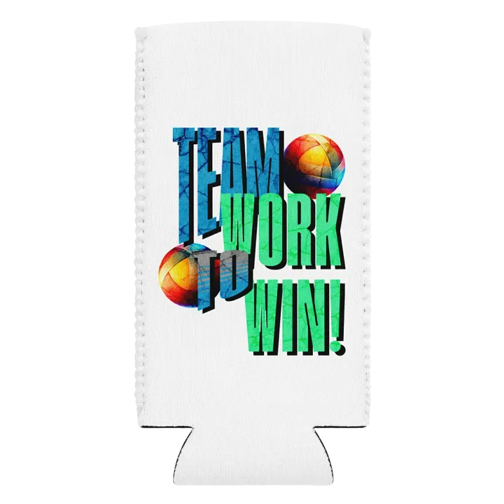 Team Work To Win Volleyball Winning Can Cooler product image (2)