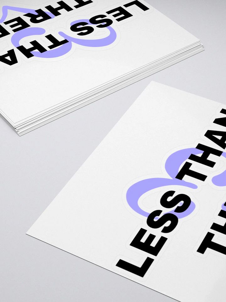 Less Than Three Sticker - (3