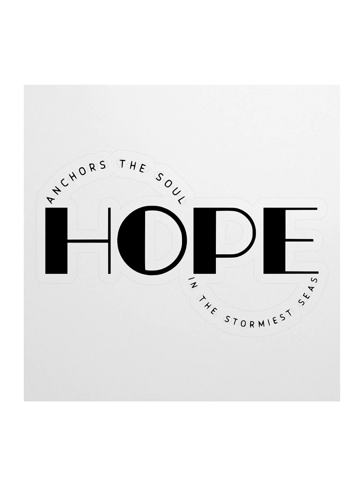 Hope Message Kiss Cut Stickers product image (1)