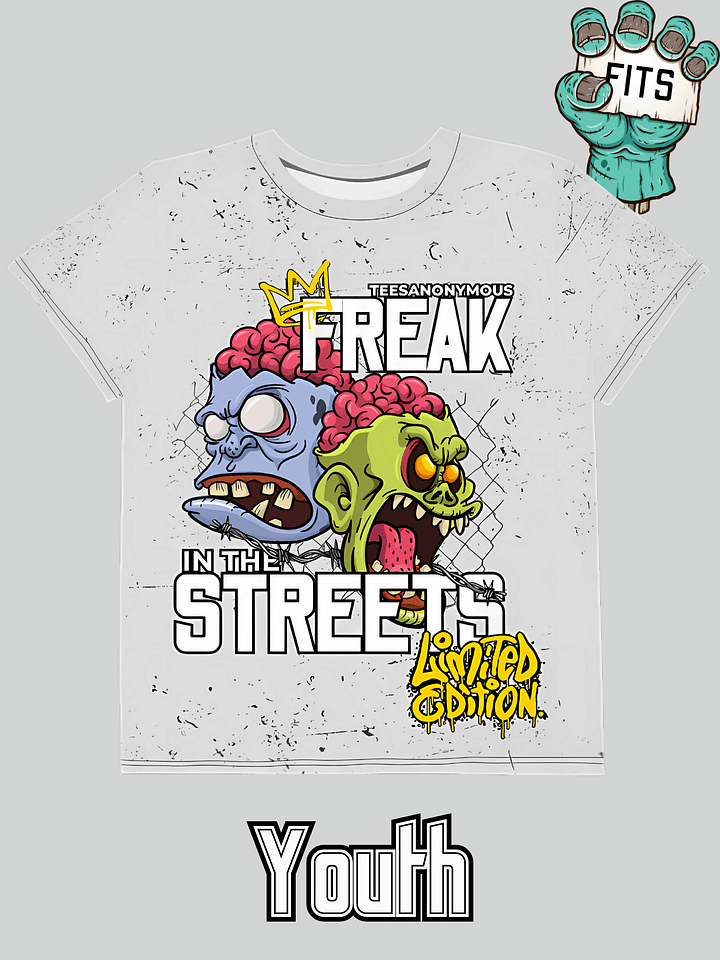 Youth Graphic Tee – Freak in the Streets v1 product image (1)