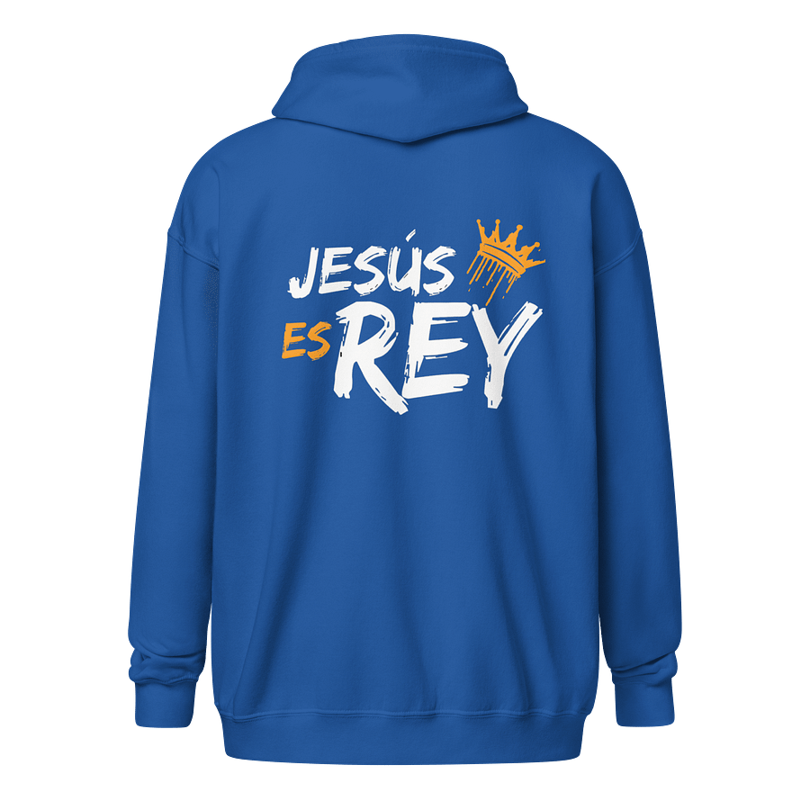 Sudadera Unisex con Capucha y Cremallera | Jesús es Rey product image (1)
