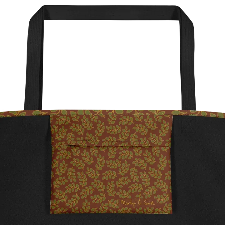 “Scattered Leaves Adrift” Large Tote Bag product image (2)