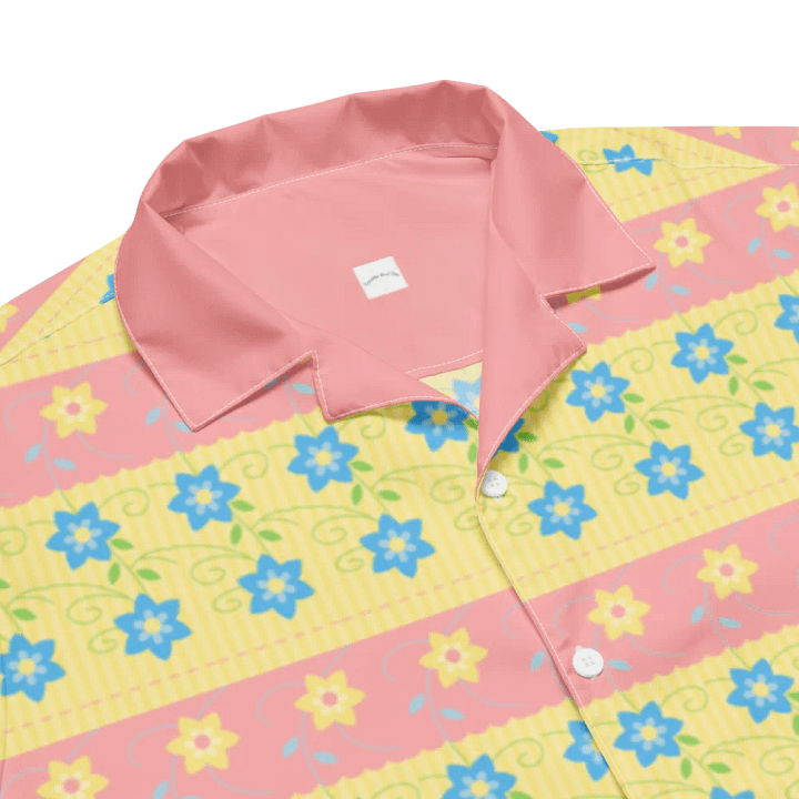 Hawaiian Style Shirt, Button Up, Unisex, Easter Egg Print product image (2)