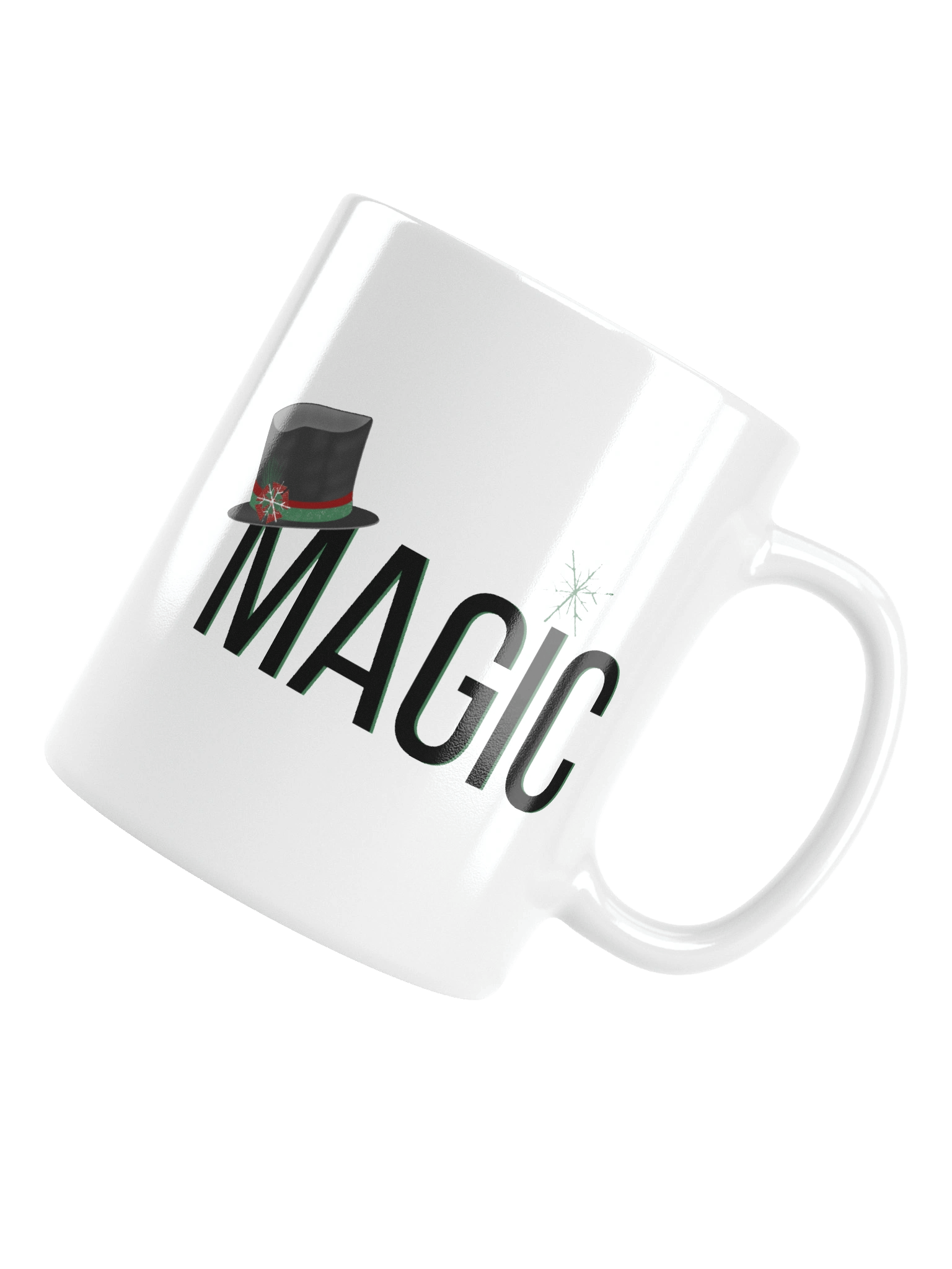 Magic Christmas Typography Mug – Festive Holiday Coffee Cup Gift product image (1)