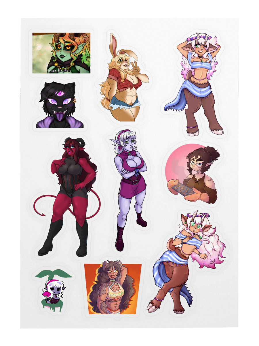 DnD OC Sticker Sheet product image (3)