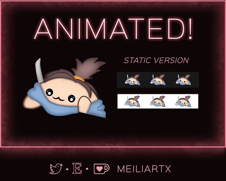 ANIMATED EMOTE Chibi Yasuo Bongo Tap product image (2)